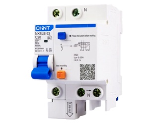 ALT_PICCầu dao chống rò CHINT NXBLE-32 1P+N 20A 30mA
